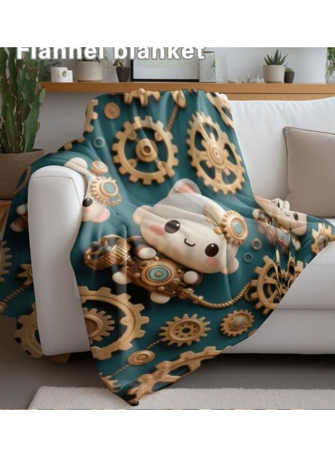 عام بطانية رقيقة من الفانيلا (حرارة ومريحة، ومناسبة للنوم واستخدام اللعبة والغبار والرمل) 150 سم * 200 سم - 62 - Image 4