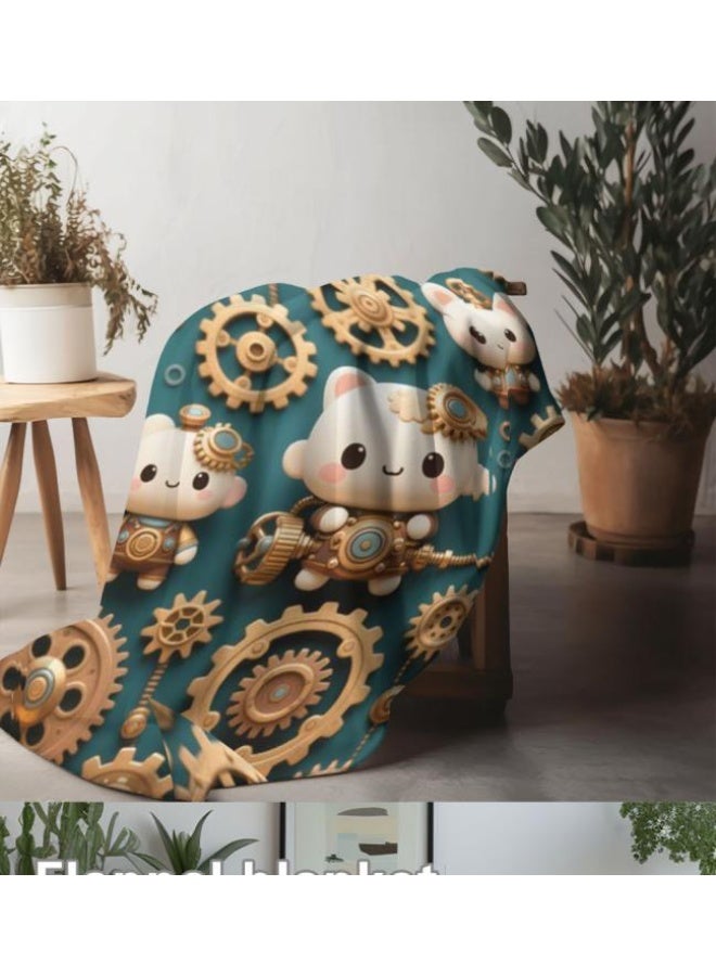 عام بطانية رقيقة من الفانيلا (حرارة ومريحة، ومناسبة للنوم واستخدام اللعبة والغبار والرمل) 150 سم * 200 سم - 62 - Image 3