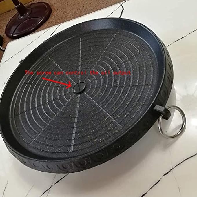 CHYIR Korean Style Bbq Grill Pan With Maifan Coated Surface NonStick Smokeless Barbecue Plate For Indoor Outdoor Grilling - Image 4