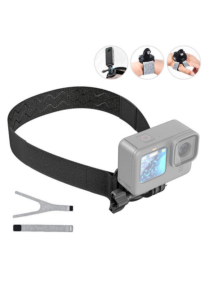 STARTRC STARTRC Magnetic Headband for Action Camera Magnetic Wristband Adjustable Head Strap Camera Mount POV Perspective 180°Adjustable  - Image 2