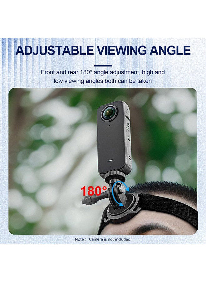 STARTRC STARTRC Magnetic Headband for Action Camera Magnetic Wristband Adjustable Head Strap Camera Mount POV Perspective 180°Adjustable  - Image 4