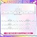 Poen 24 Pcs Color Your Own Unicorn Crown DIY Paper Coloring Crowns for Unicorn Theme Party Birthday Crafts Activity - Image 4