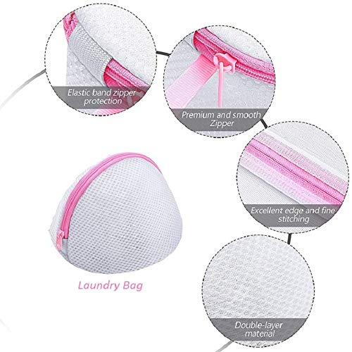 Luxula Luxula Bra Underwear Laundry Wash Bag Polyester Double Mesh Clothes Protector Zipper Pouch - Image 4