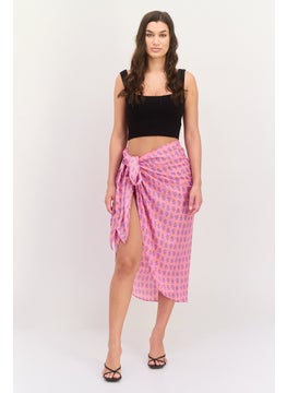 Women Allover Print Wrap Skirt, Pink/Purple Combo - pzsku/ZB32E30F275B647773AFDZ/45/_/1739801699/1e1bce7a-362a-4fc9-9070-b41c2bbc866b