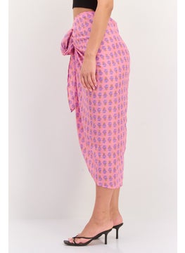 Women Allover Print Wrap Skirt, Pink/Purple Combo - pzsku/ZB32E30F275B647773AFDZ/45/_/1739801699/4280ae3a-c7b5-42c7-840f-6066eef129da