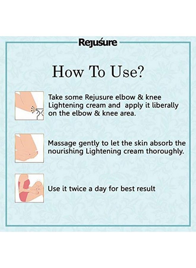 Rejusure Elbow & Knee Lightening Cream Lightens & Hydrates Elbow & Knees 50 Gm  - Image 5