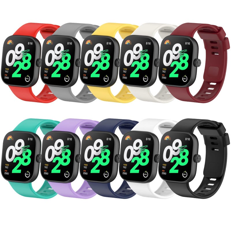 KASTWAVE Breathable Silicone Strap Compatible with Redmi Watch 4 & Xiaomi Band 8 Pro – Replacement Sport Band for Men & Women - Image 2