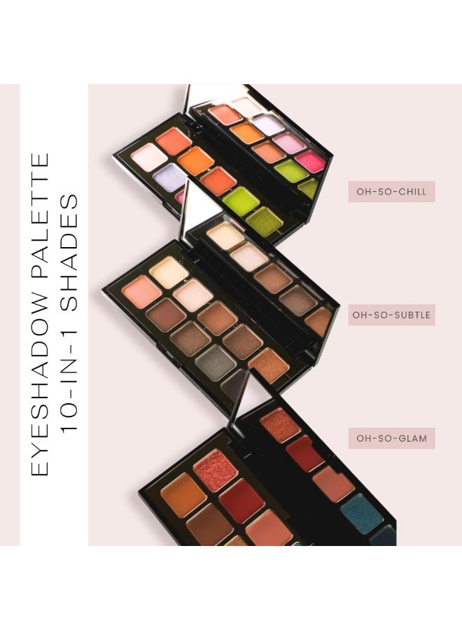 ارماف بيوتي لوحة ظلال العيون "شادو" (Shadow Palette) من "أرماف بوتيه" (Armaf Beauté): لوحة مكياج 10 في 1، تضم 10 درجات لونية رائعة | OhSoChill، الوزن 131 جم. - Image 3