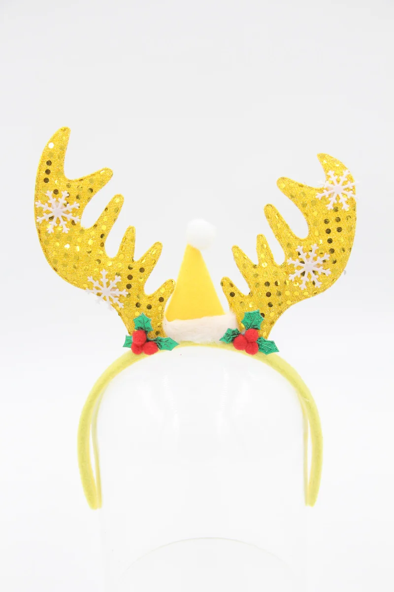 D'Daniela 8 Pieces Reindeer Xmas Headbands Set