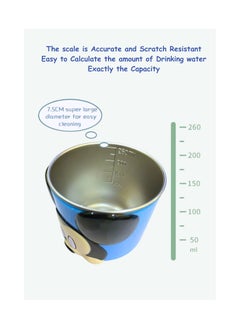 Generic 1pc 3D Cartoon Kids Drink Water Cup Stainless Steel Milk Cup 300ml ( Mickey Blue )  - Image 4