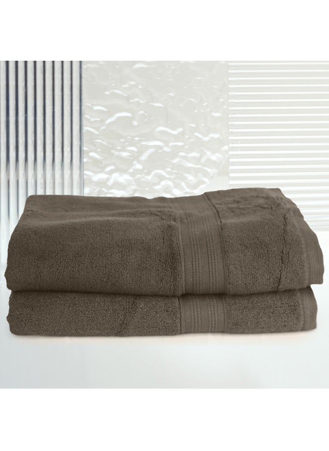 2 Piece Bathroom Towel Set BRAVO 550 GSM 100% Combed Cotton Terry 2 Bath Towel 70X140 cm Gentle Touch Extremely Absorbent Every Day Use Chocolate Brown - pzsku/ZB32E77555F2373C871D3Z/45/_/1697099392/25b7faef-155e-4df4-bf0d-b8f1a9e2338f