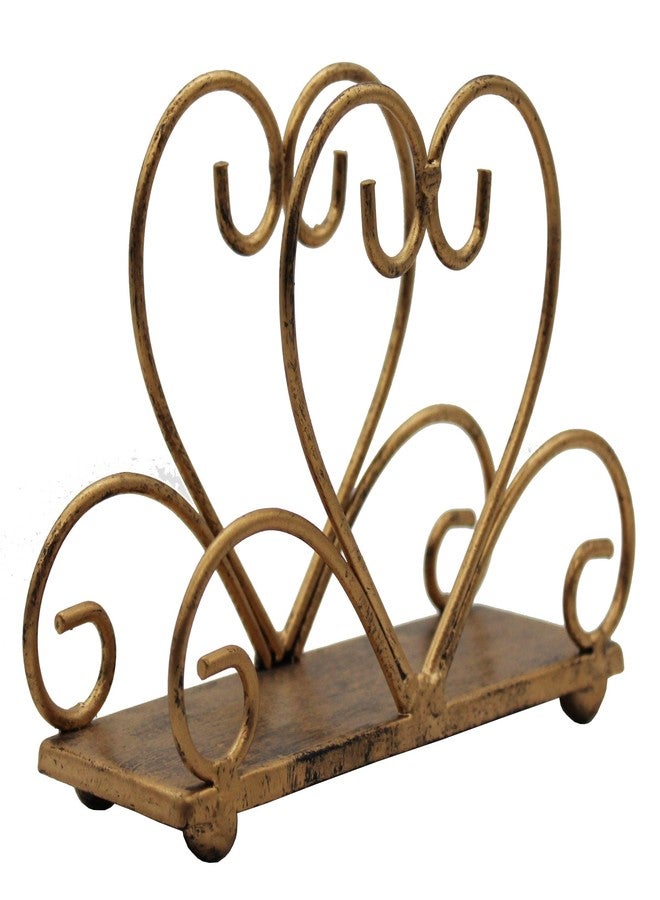 Owlgift (Bronze) - Metal Table Napkin Holder Freestanding Tissue Dispenser, Bronze - Image 3