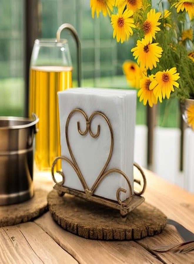 Owlgift (Bronze) - Metal Table Napkin Holder Freestanding Tissue Dispenser, Bronze - Image 5