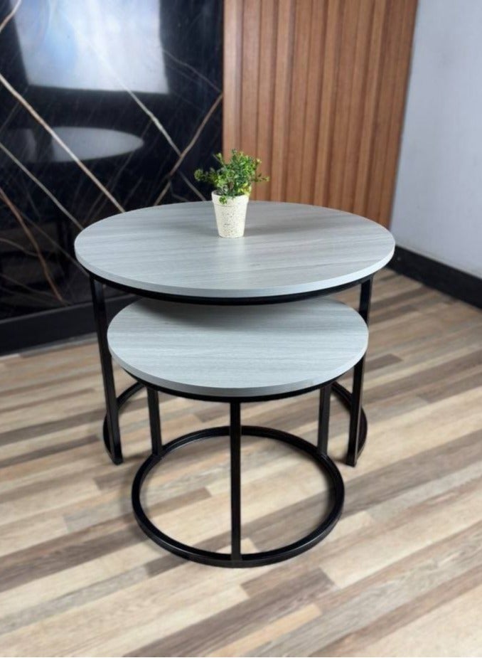 طاولة قهوة معدنية - Image 1