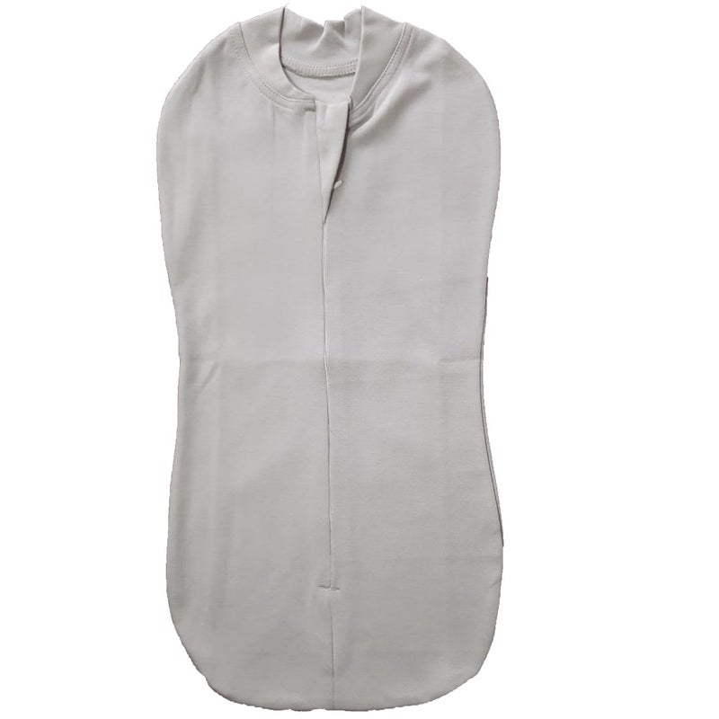 MammaChamp Zipper Swaddle Sleeping SackBlanketsWrapPodBag New Born Baby for 03 Months Pack of 1 Grey - Image 1