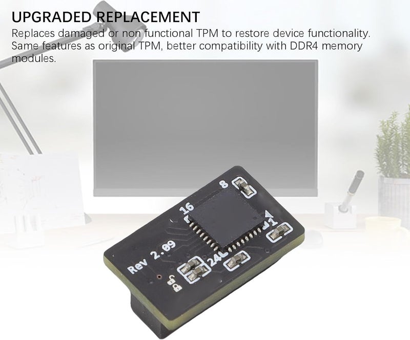 Zunate TPM 2.0 Encrypted Security Module, 14Pin SPI Support for Motherboard, 11 Compatible, Professional Protection with Secure Connection - Image 5