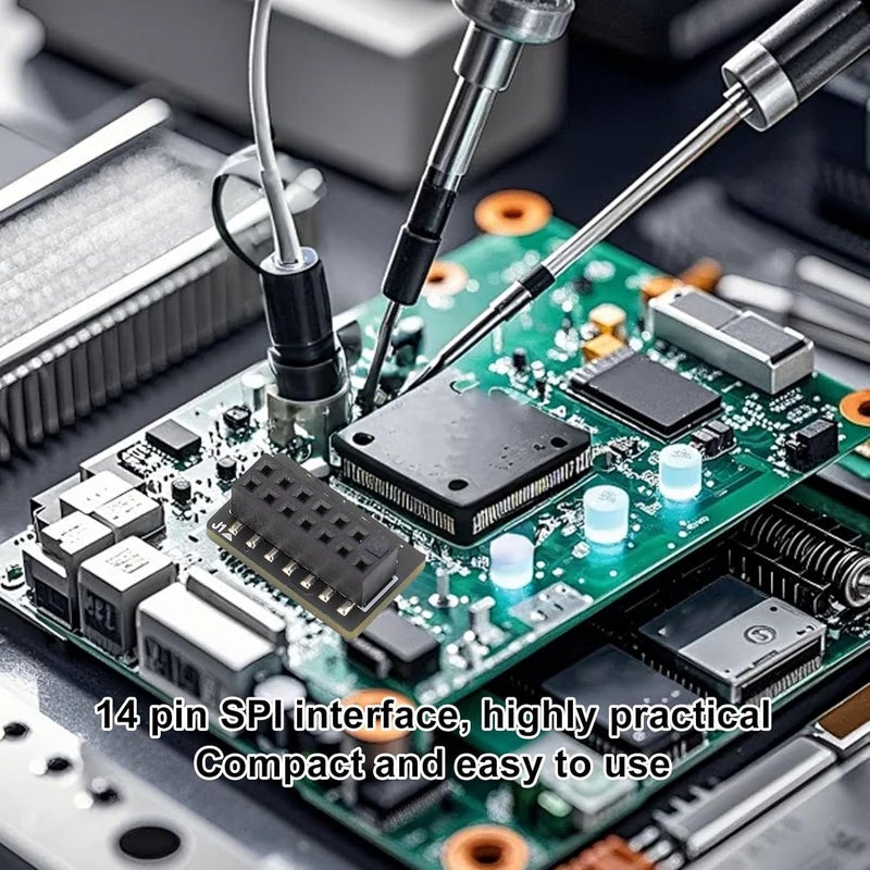 Zunate TPM 2.0 Encrypted Security Module, 14Pin SPI Support for Motherboard, 11 Compatible, Professional Protection with Secure Connection - Image 3