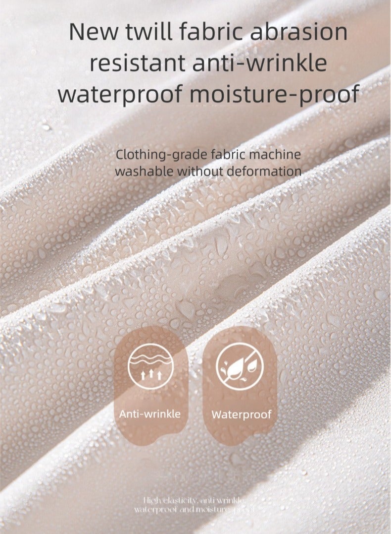 Portable Travel Compression Packing Cubes 4PC Set - Space Saving Organizer Bags for Clothes & Toiletries - Image 4