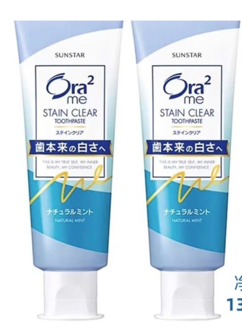 Ora2 Ora2 Sunstar Me Stain Clear Paste Natural Mint - 130G  - Image 3