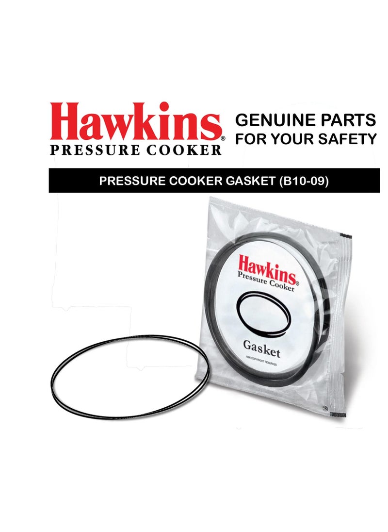 Hawkins Hawkins Gasket for 3.5 to 8-Liter Pressure Cooker Sealing Ring, Medium, Black  - Image 2
