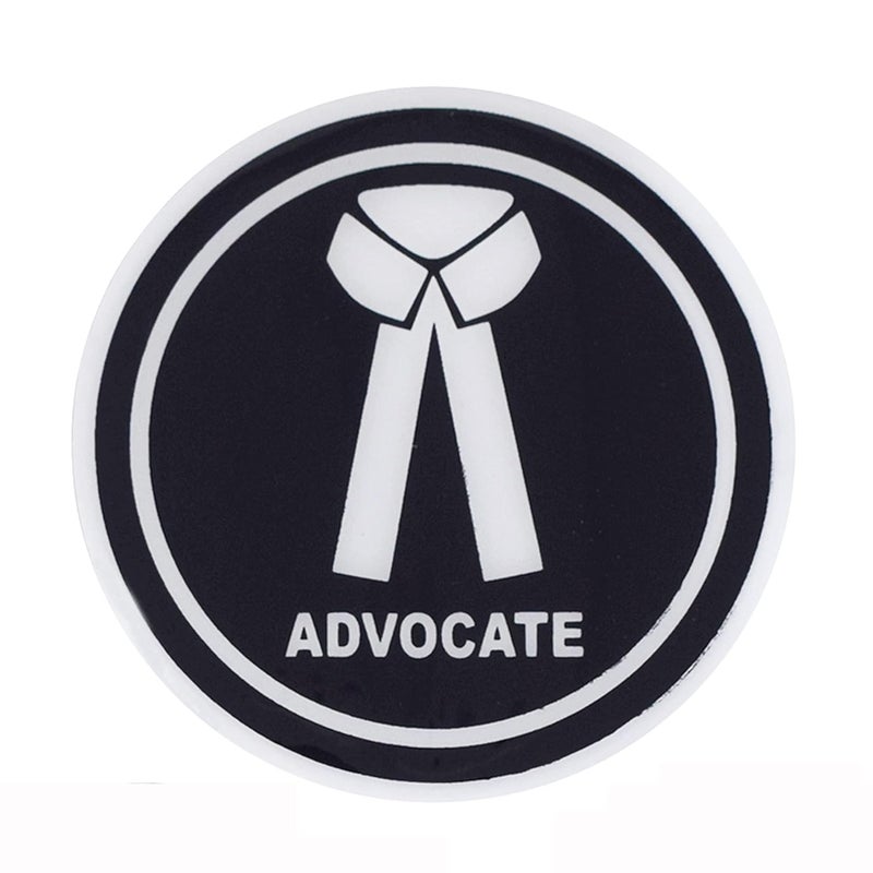 Ramanta Advocate Sticker for Car Rubberized Icon Advocate Waterproof Car Decal Sticker Advocate Badge Self-Adhesive Compatible with Car & Bike and All Plain Surfaces (Pack of 4, Self-Adhesive) - Image 3