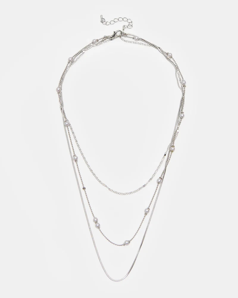 REDTAG Women Silver Necklace
