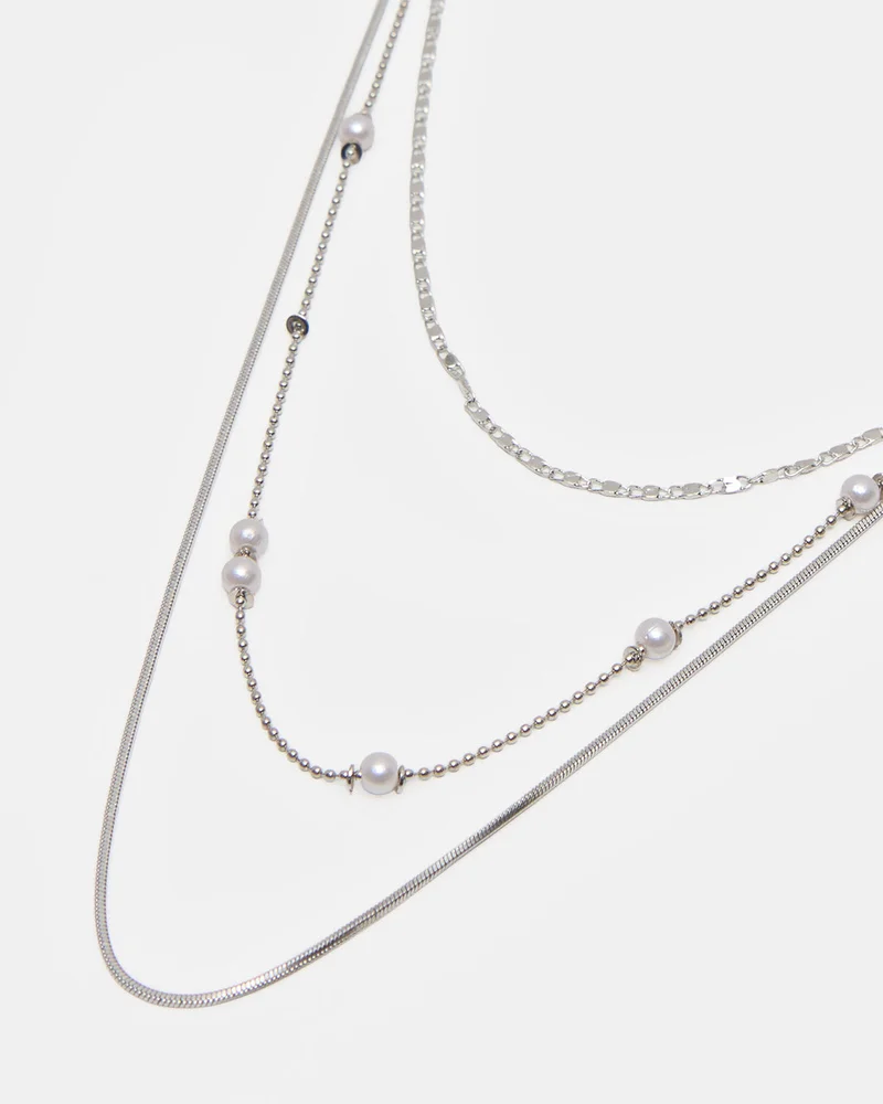 REDTAG Women Silver Necklace