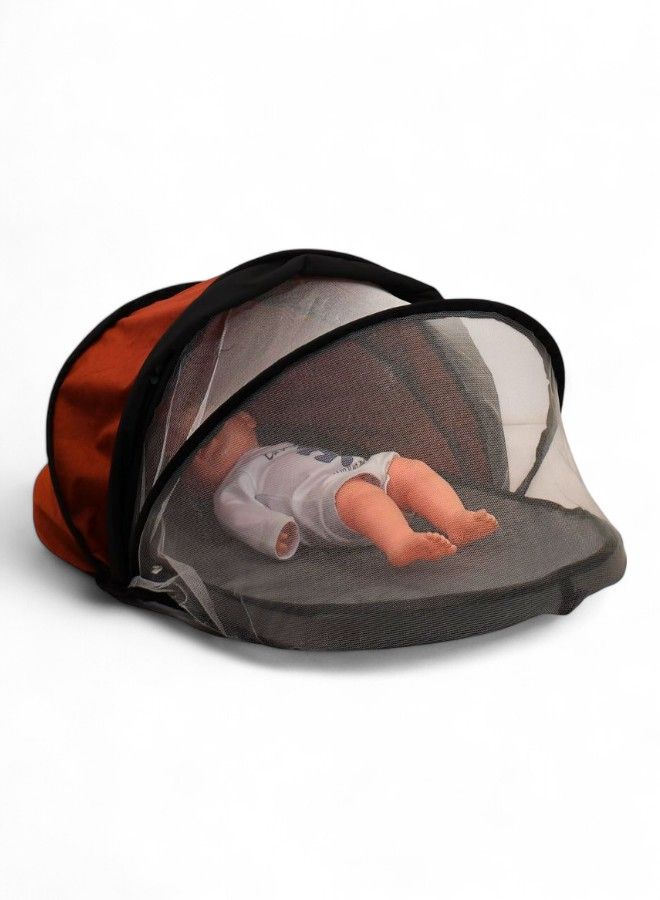 Baby Cot Bed Premium, Dark red
