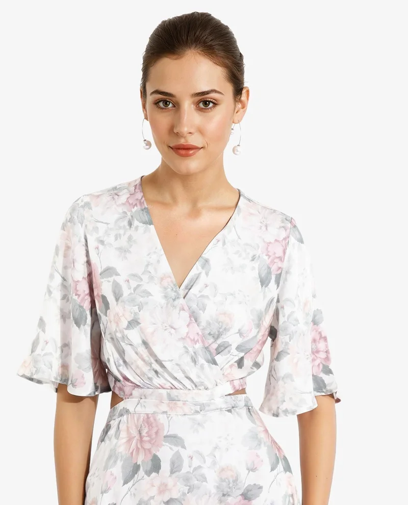 ريريزم Women's Floral Print Maxi Dress