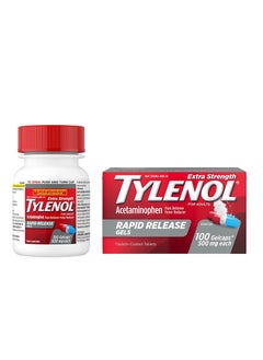 TYLENOL Extra Strength For Audlts Acetaminophens Pain Reliver Fever Reducer Repaid Release Gels 