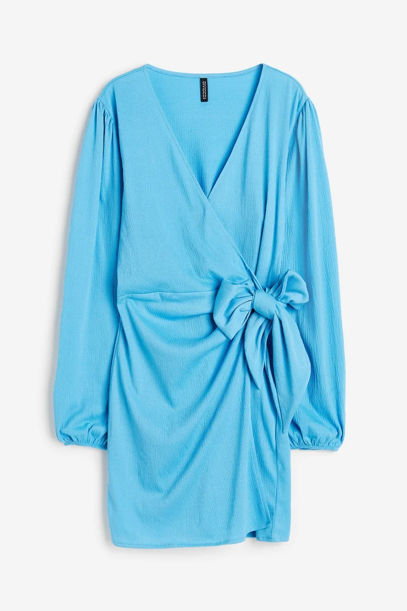 H&M Balloon Sleeve Wrap Dress