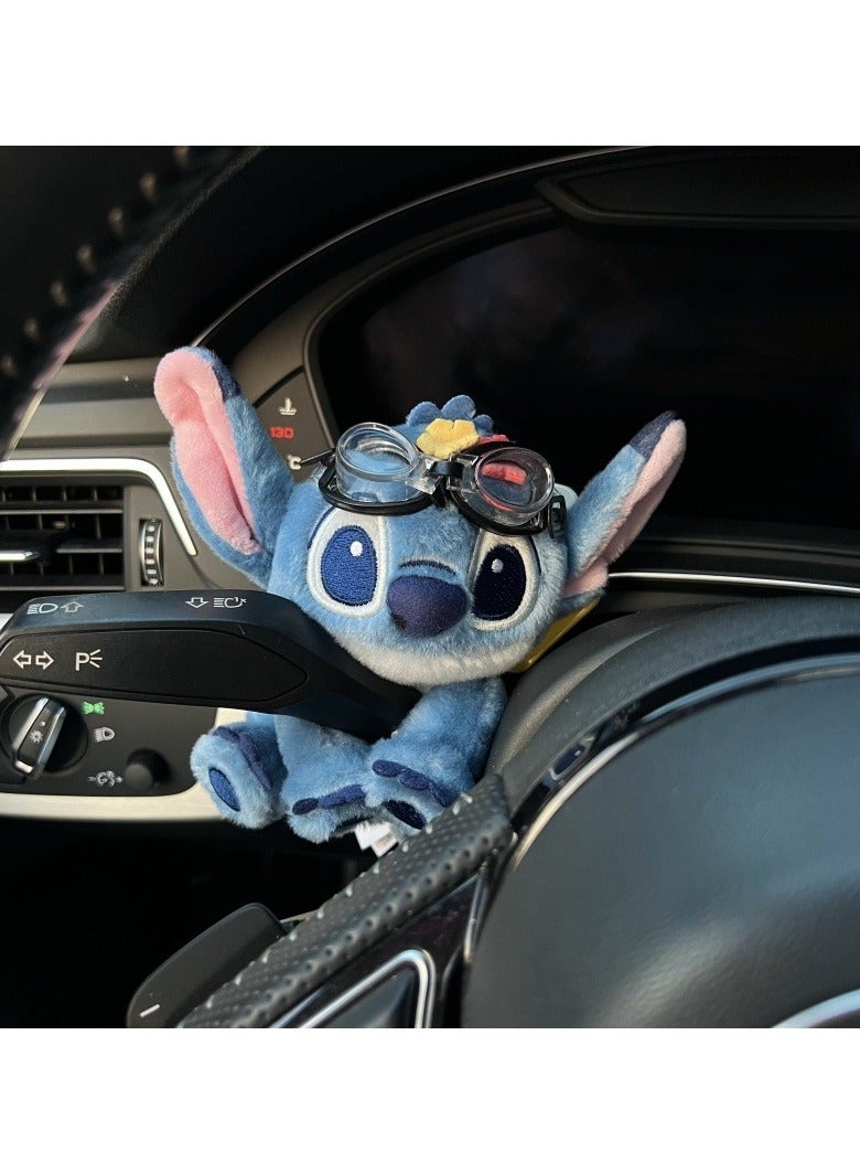 general Cartoon Plush Stitch Car Pocket Car Decoration is easy to fix and instantly light up the interior space - Image 1