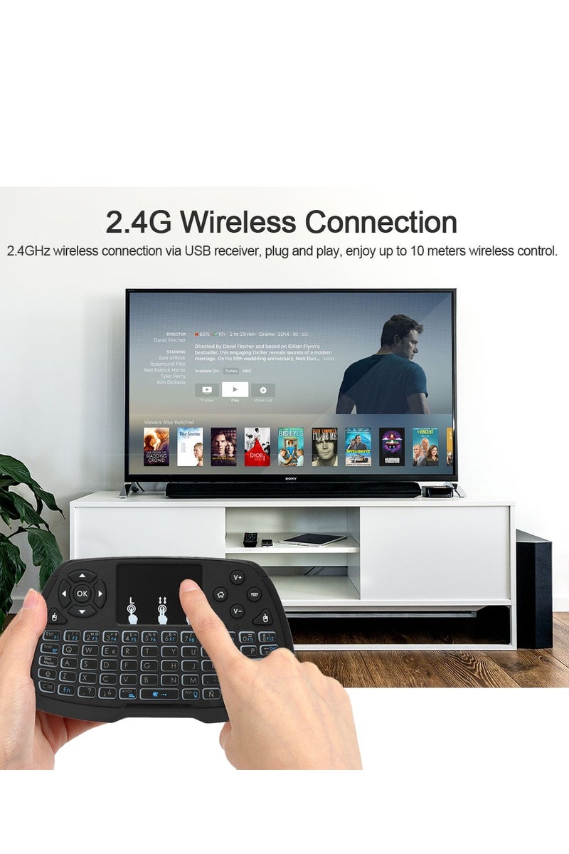 Backlit 2.4GHz Wireless Keyboard with Touchpad - Spanish - Image 2