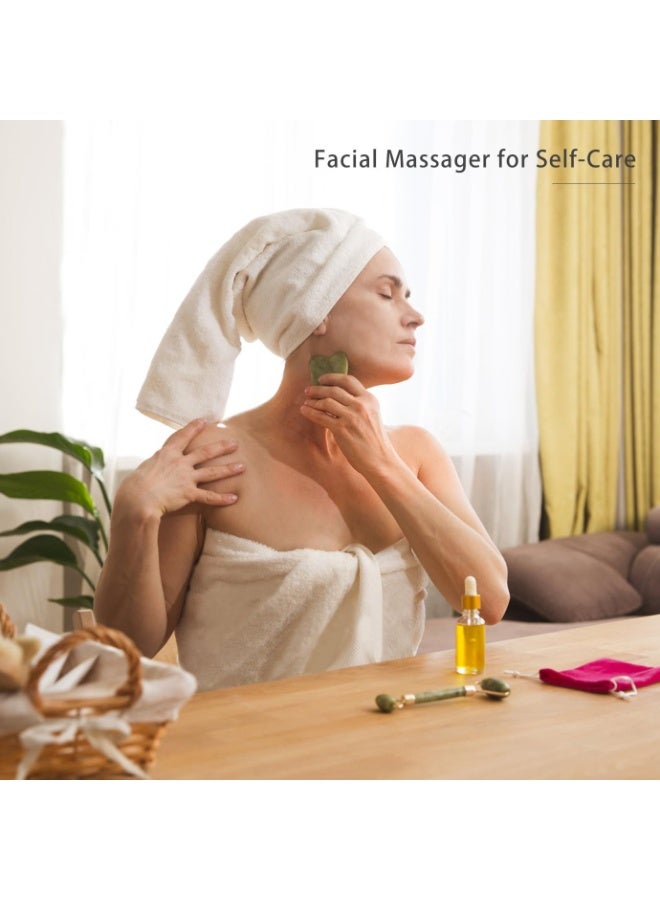 Generic Natural Jade Gua Sha Stone Facial Massage Tool – Face & Body Scraper for Lifting, Sculpting, Reducing Puffiness, Improving Blood Circulation & Anti-Aging Skin Care - Image 5