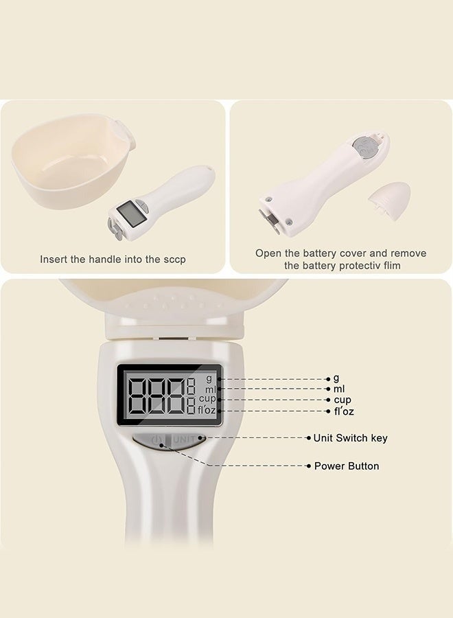 Macon Digital spoon scale, measuring spoon for kitchen, baking, and pet food, gram scale, LCD display. - Image 3