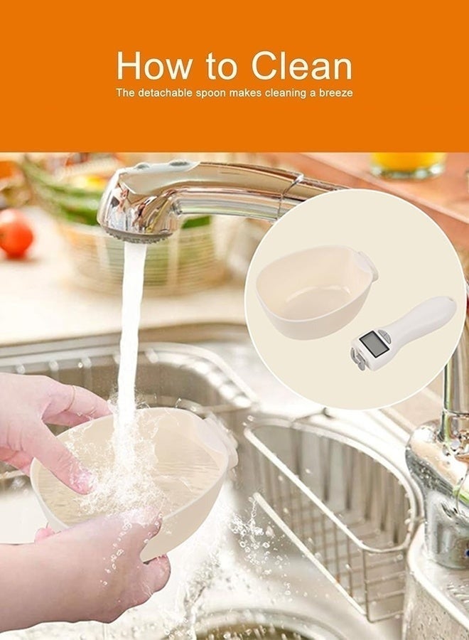 Macon Digital spoon scale, measuring spoon for kitchen, baking, and pet food, gram scale, LCD display. - Image 4