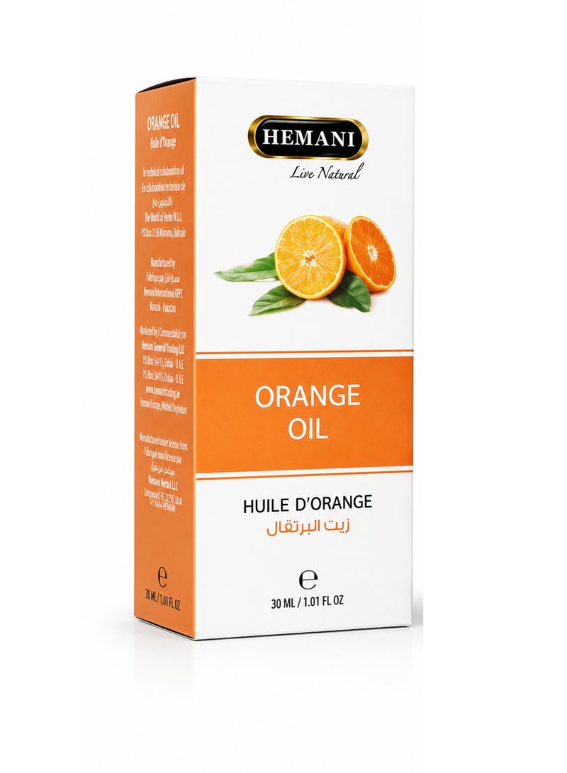 HEMANI Orange Oil 30ML – 100% Natural Orange  Oil for Aromatherapy, Massage & Skin Care | Pure Zait Al Bortoqal / Huile d’Orange - Image 4