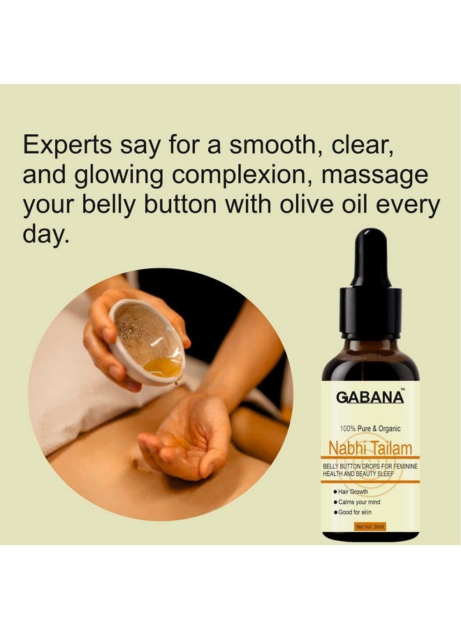 GABANA Nabhi Tailam Belly Button Oil for Skin and Hair (Pack of 5, 30 ml)|Nabhi Tailam OIL for skin oil for hair Growth oil for face Massage nabhi oIL for Belly Button OiL for Glowing skin| - Image 3