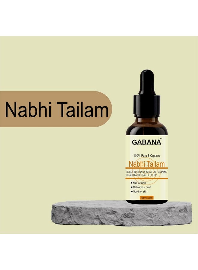 GABANA Nabhi Tailam Belly Button Oil for Skin and Hair (Pack of 5, 30 ml)|Nabhi Tailam OIL for skin oil for hair Growth oil for face Massage nabhi oIL for Belly Button OiL for Glowing skin| - Image 2