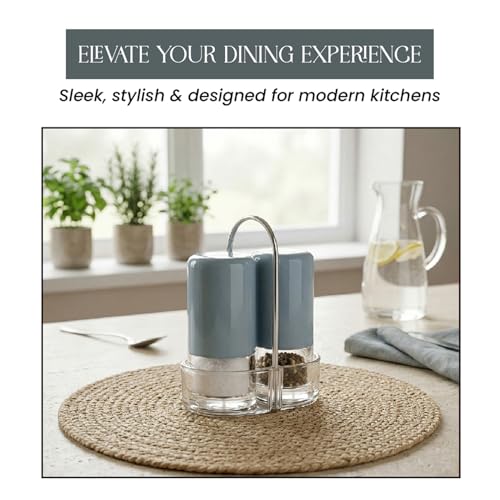 Oblivion Spice Box 2 Pcs – Salt & Pepper Dispenser Set – Acrylic Seasoning Shaker with Sleek Containers Design – BPA-Free & Reusable Easy Grip Seasoning Jars for Kitchen & Dining Tables & Restaurants - Image 4