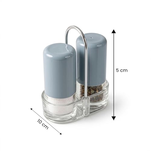 Oblivion Spice Box 2 Pcs – Salt & Pepper Dispenser Set – Acrylic Seasoning Shaker with Sleek Containers Design – BPA-Free & Reusable Easy Grip Seasoning Jars for Kitchen & Dining Tables & Restaurants - Image 2