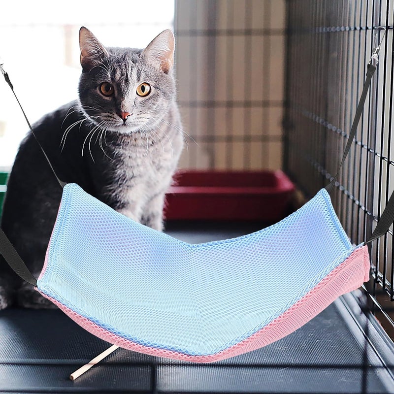 LIOOBO Cat Hammock Kitten Hammock Hanging Pet Bed Breathable Mesh Double-Sided for Cage Use Indoor Cats - Image 4