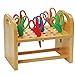 Constructive Playthings Natural Wood Scissors Holder Classroom Playroom Craft Room Organization Holds 30 Pairs of Kids Scissors - Image 3