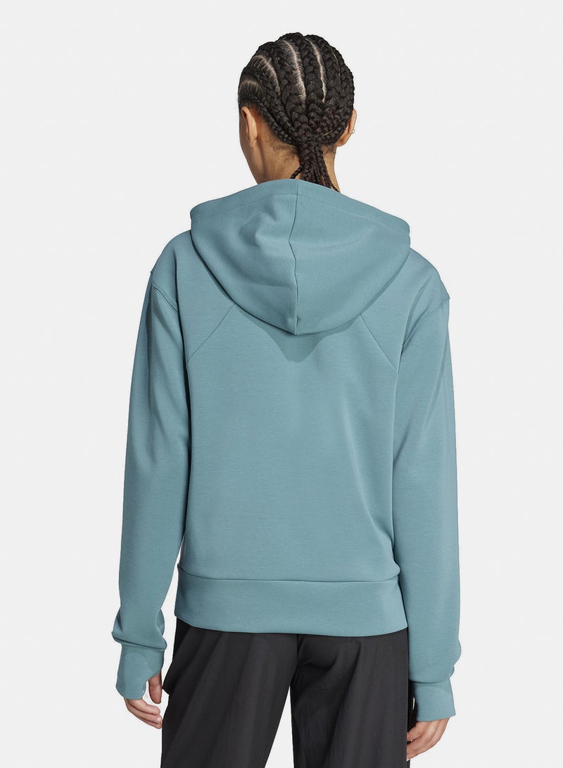 Adidas D4T Workout Full Zip Hooded Sweatshirt - Image 5