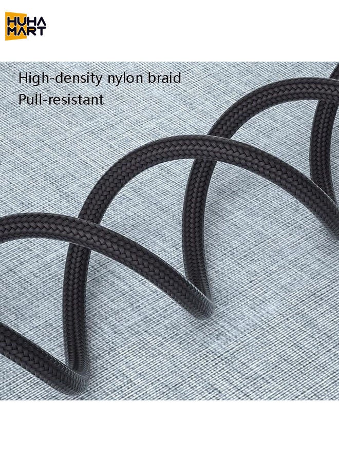 4 PCS 2.4A USB-C / Type-C to USB Braided Fast Charging Sync Data Cable, Length: 2m (Blue)