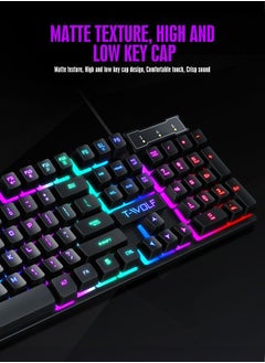 Generic Game keyboard and mouse set USB wired mouse key set  - Image 5