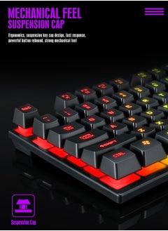 Generic Game keyboard and mouse set USB wired mouse key set  - Image 4