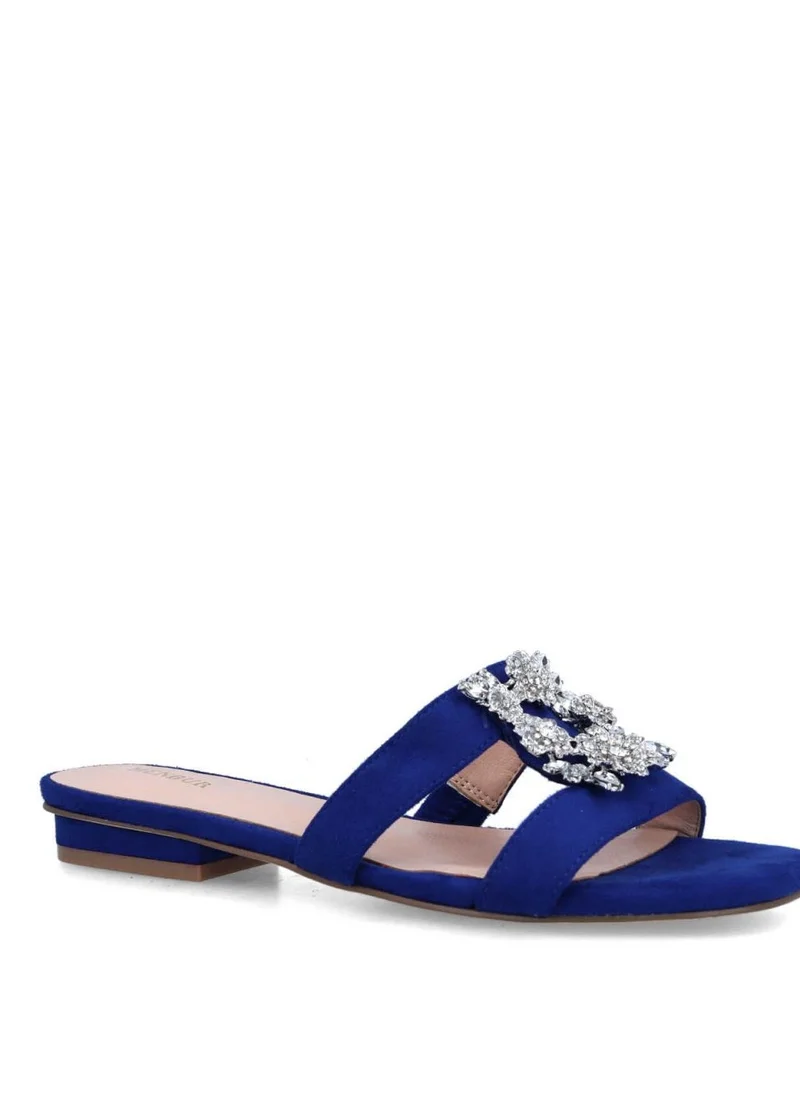 MENBUR Open Toe Strap Low Heel Sandals