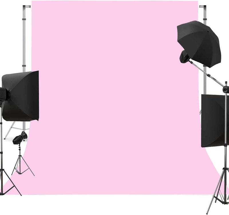 TYTYUU Pink Photo Backdrop for Photoshoot Pink Background for Photography Photo Backdrop Curtain for Party 6 x 9 FT - Image 1