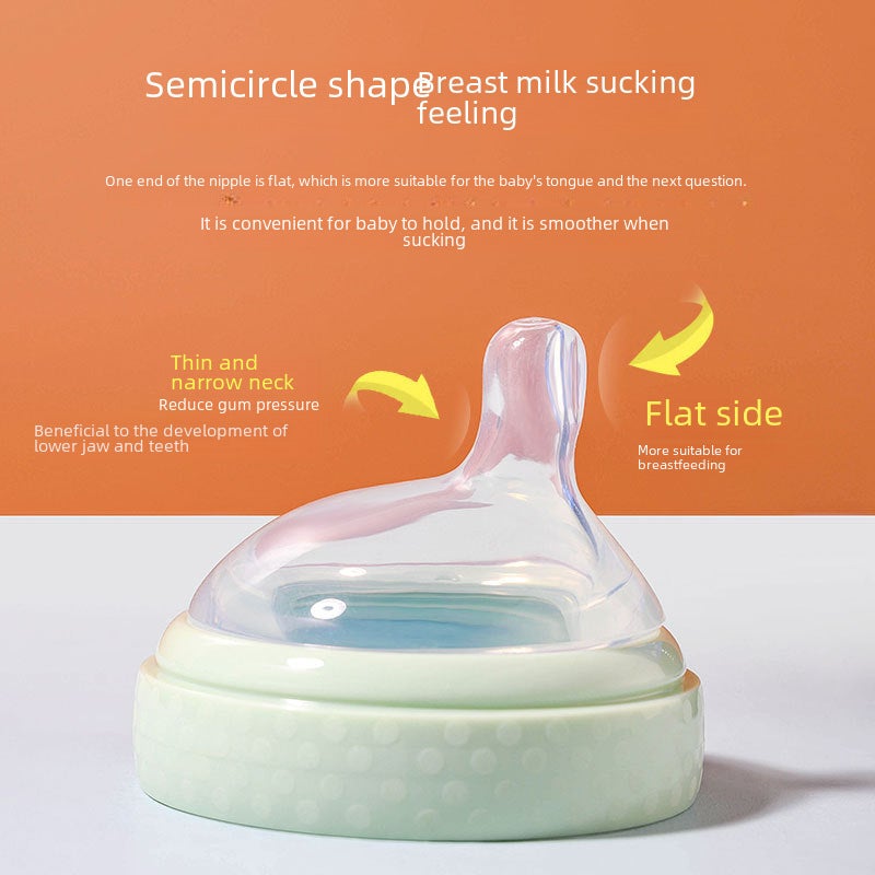Aidoqi newborn baby wide-caliber glass bottle anti-choking anti-flatulence PPSU bottle baby bottle 90ml(PPSU-Powder -90ml) - Image 4